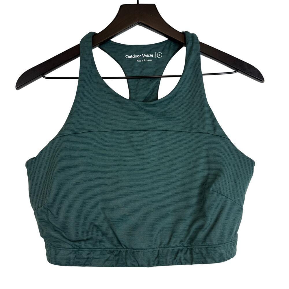 Outdoor Voices Sports Bra Green - Size L